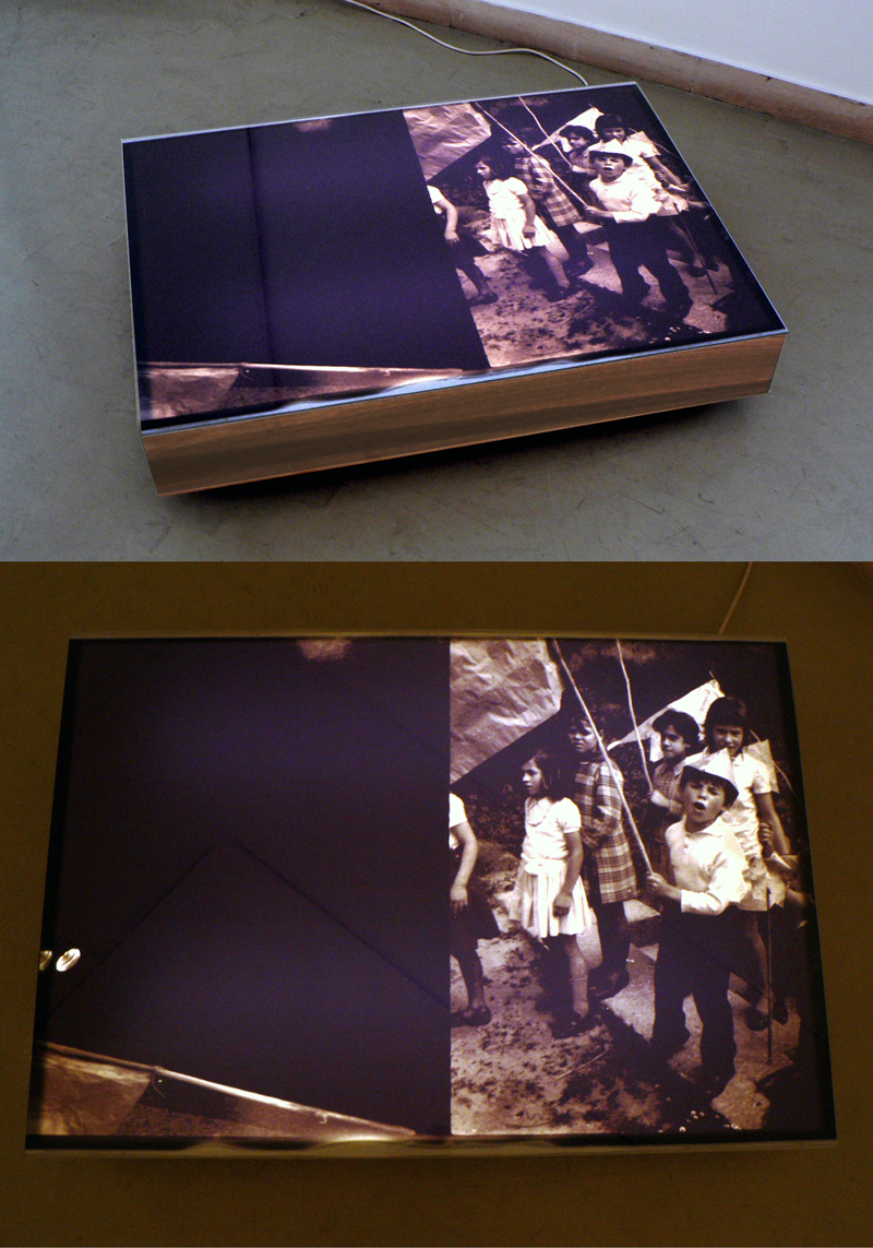 Fujitrans print 70x100cm; lightbox